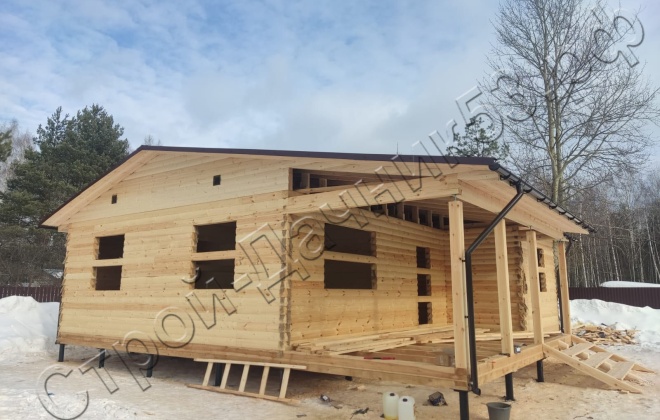 2 Брусовой дом 10,7х10,2м, 109 М², Московская область, Орехово-Зуевский район, город Дрезна, СНТ «Текстильщик» (3)